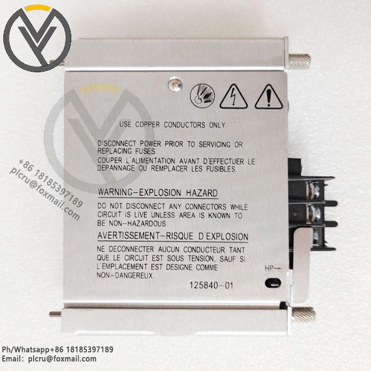 Bently 125840-01 High Voltage AC Power Entry Module