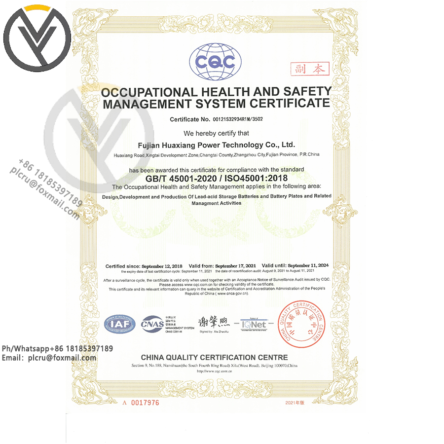 Occupational Health and Safety Management System Certificati
