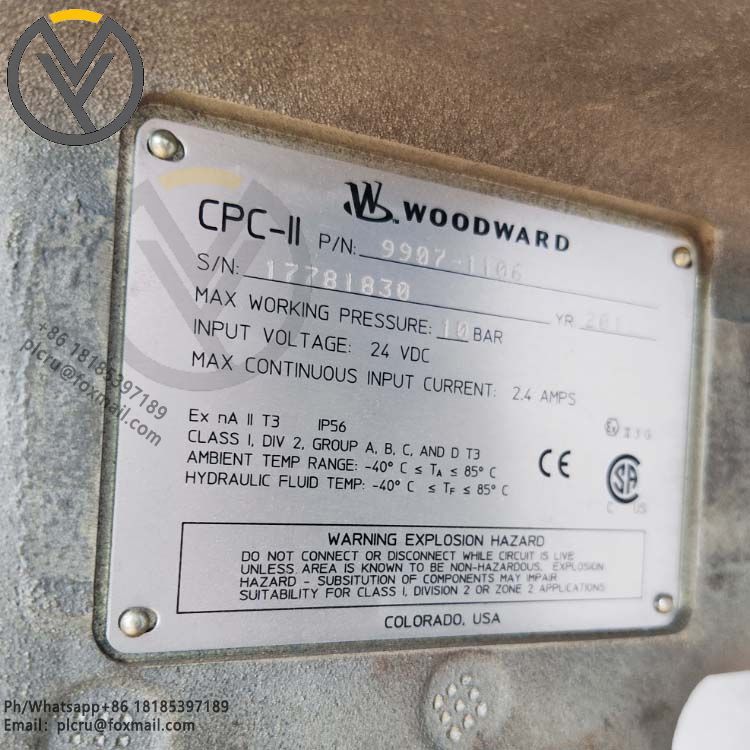 WOODWARD CPC 9907-1106 Current Pressure Converter CPC-II
