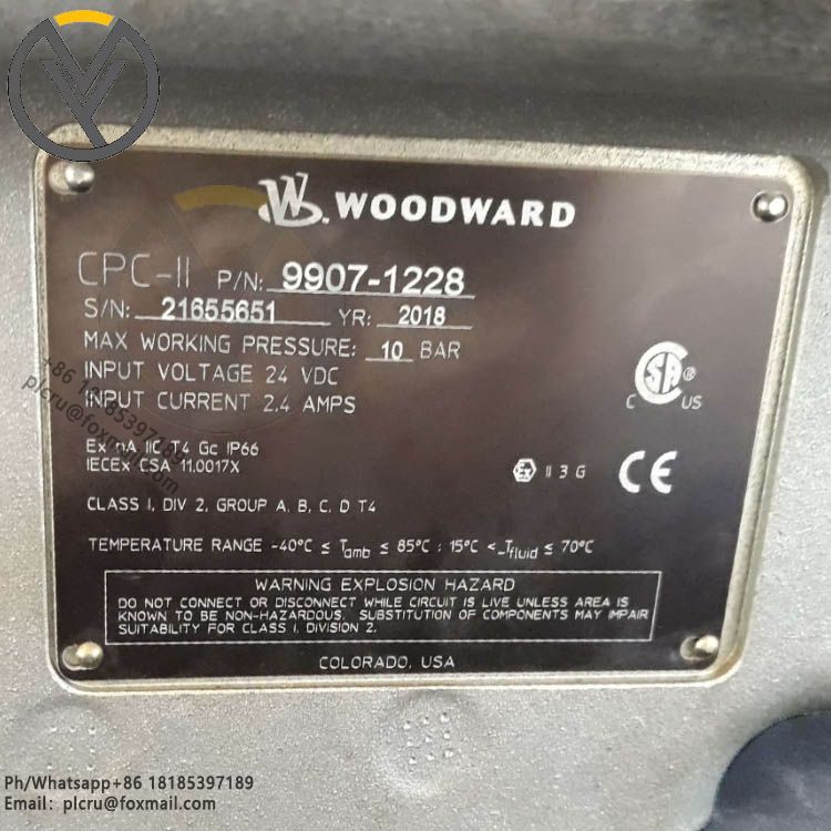 Woodward 9907-1228 Current to Pressure Converter CPC-II