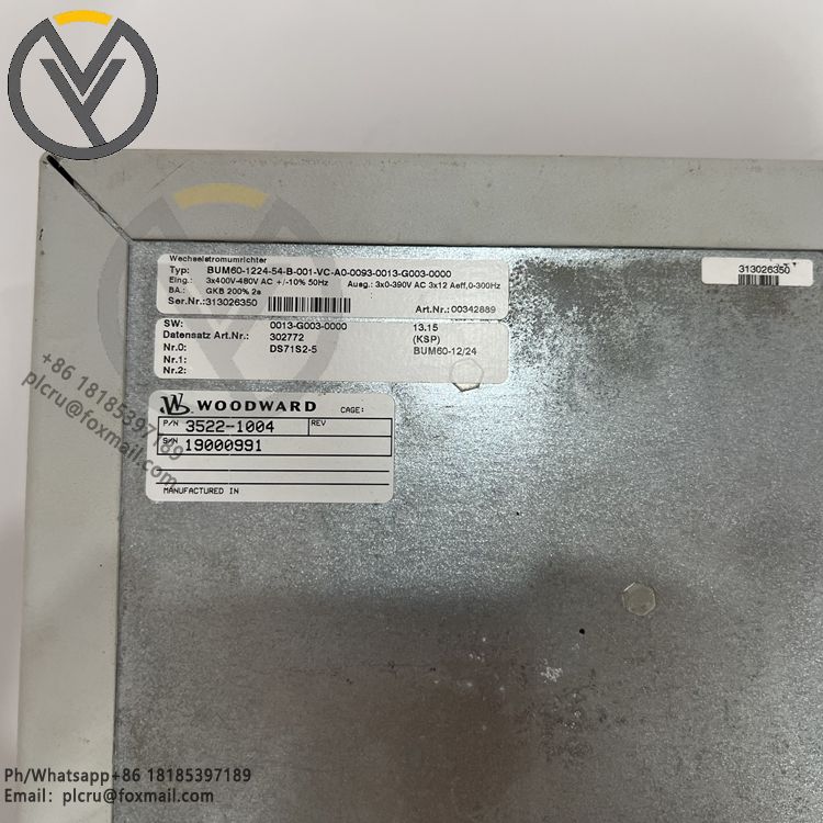 Woodward 3522-1004 EM-Driver EM-80/EM-300 Actuator